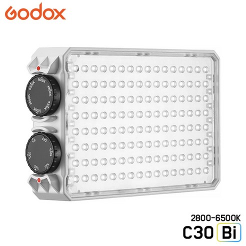 GODOX 고독스 C30Bi / Litemons LED 지속광 바이컬러 2800~6500K 패널라이트 휴대용조명 카메라조명 사진 유튜브 영상 제풀촬영 지속광 개인방송 조명, 1개