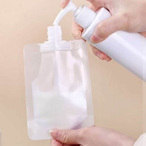 휴대 여행 용 투명 공병 용기 튜브 소분 화장품 향수 샴푸 크림 스킨 캠핑 등산 PET, 1개