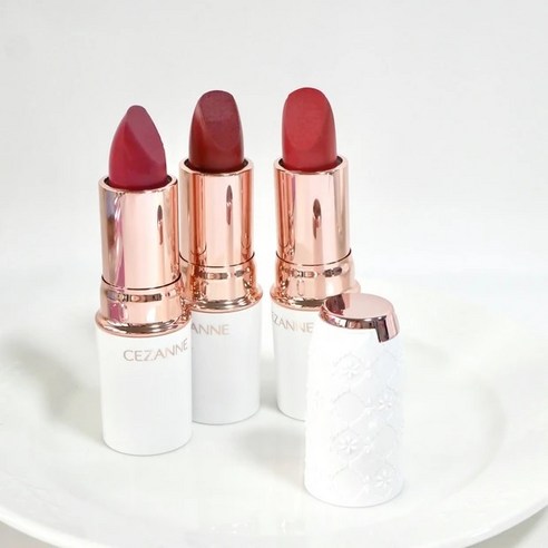 NI&ZP】日本CEZANNE 持久潤澤唇膏長效保濕光亮唇彩白/金銀'25全系列