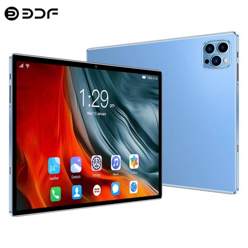 글로벌 버전 BDF 안드로이드 태블릿 PC 구글 플레이 옥타코어 듀얼 카메라 SIM 3G 4GB 10.1 인치, [02] Tab add 64GB Card, [10] 검정색