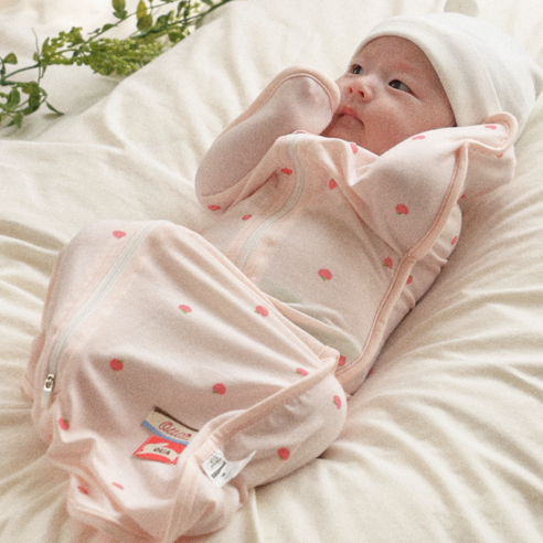 오우아스튜디오 신생아용 쿨링 실크 스와들 속싸개 S