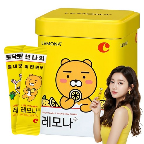 레모나산 카카오프렌즈 비타민C 50포 100g, 2개 맛있게 먹은 솔직 후기 썸네일