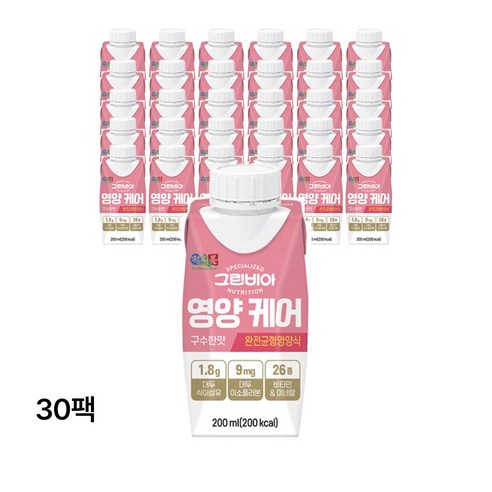 그린비아 영양케어 구수한맛 완전균형영양식, 200ml, 30개