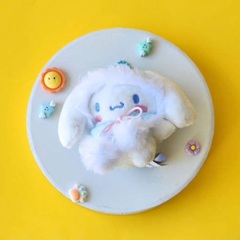 BSC 산리오 미니 인형 컬러망토 가방고리 가꾸 가방장식 키링, 1개, 1.컬러망토 시나모롤, 8cm
