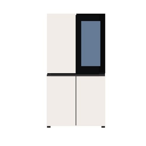 [색상선택형] LG전자 디오스 오브제 870L 노크온 4도어 냉장고 메탈... 개봉기 | 실사용 후기 - 상품 이미지 1