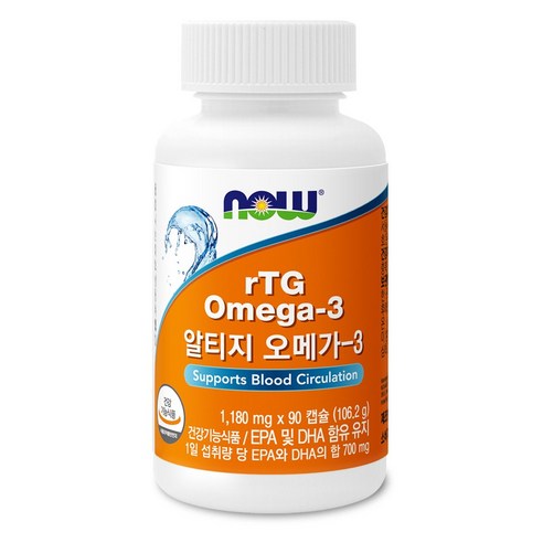 [나우푸드] 알티지 오메가3 90캡슐, 90정, 1개