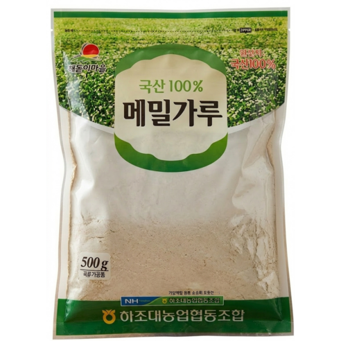 하조대농협 메밀가루, 500g, 1개