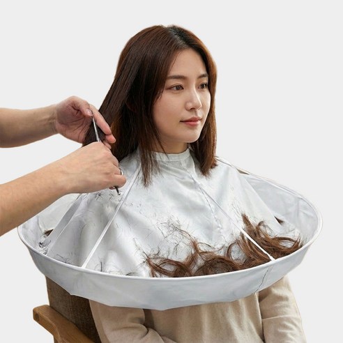 다이떼 헤어 염색 커트보 드라이보 미용실가운, 1개, 실버