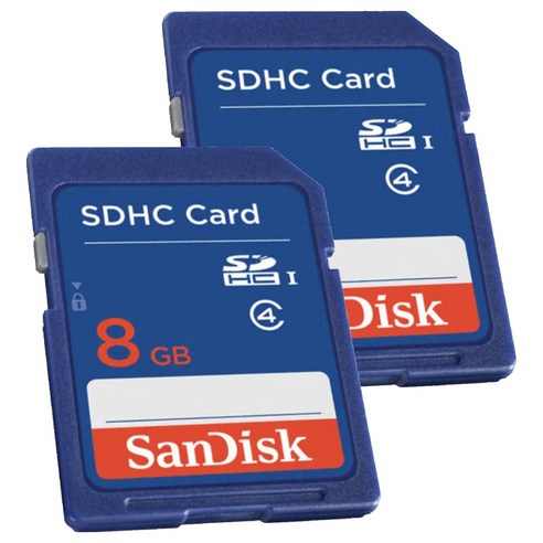 샌디스크 SDHC 메모리 카드, 2개, 8GB