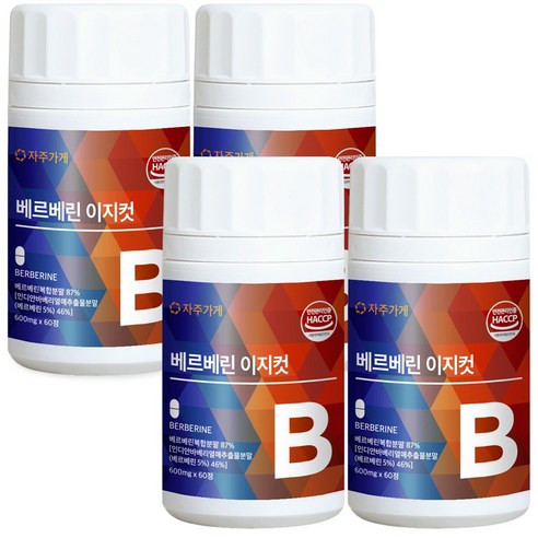 자주가게 베르베린 홍국 발효 구기자 여주 추출물 식약청 HACCP, 60정, 2개