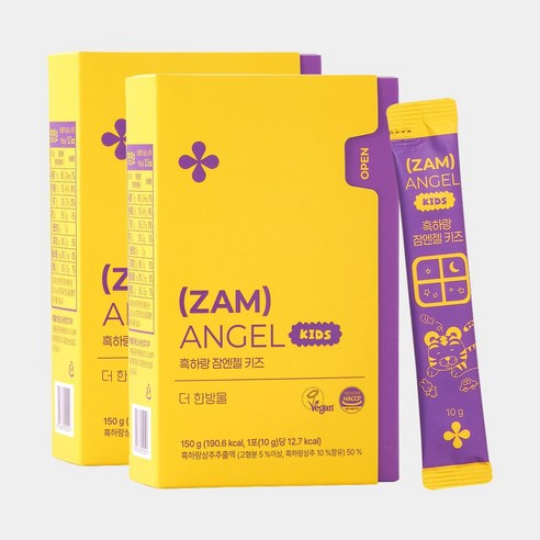 더한방울 흑하랑 잠엔젤 키즈 2박스(30포), 150g, 2개