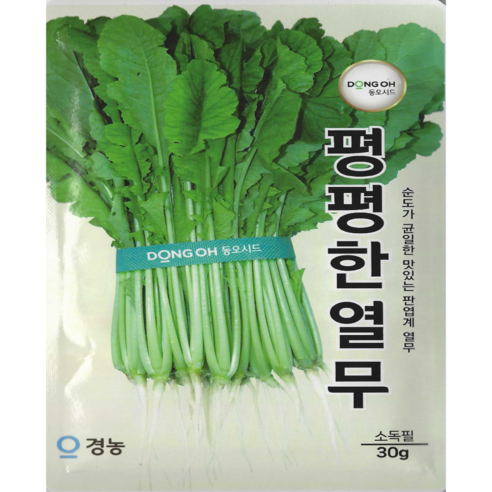 동오시드 평평한 얼무 씨앗 여름열무 판엽형 열무 재배용 30g, 1개