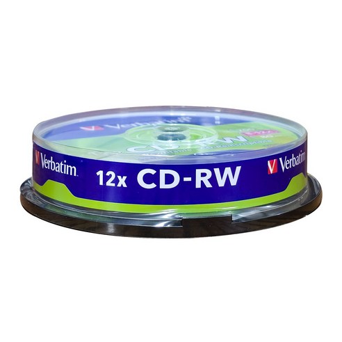 버바팀 CD-RW 10P CAKE 700MB 12배속 10장 공디스크, [케익통/10매], 1개 [케익통/10매], 1개
