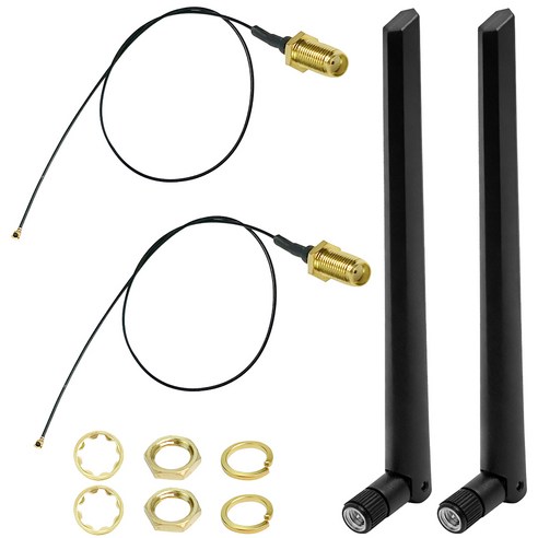 듀얼밴드 WLAN 안테나 2.4G/5.8GHz 2-10dBi SMA 내부 핀 Wi-Fi 듀얼 밴드 어댑터 WLAN 라우터 USB 어댑터 PCI-E 카드