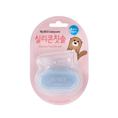 마이비 실리콘 손가락 칫솔, 혼합 색상, 1개입, 1개