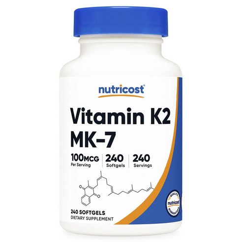 뉴트리코스트 비타민 K2 MK-7 소프트젤 240정, 1개 맛있게 먹은 솔직 후기 - 상품 이미지 1