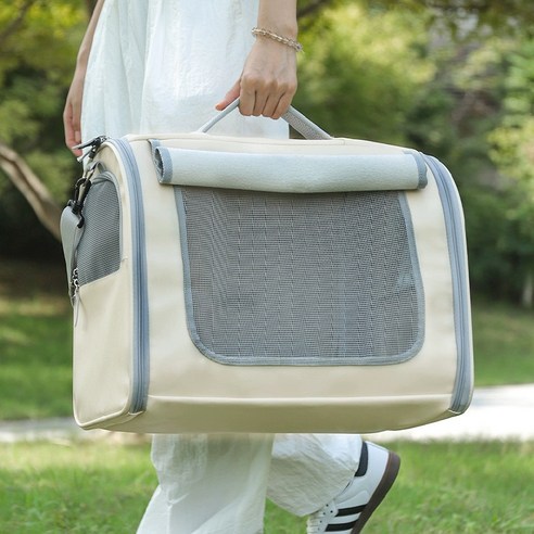 ZOZOFO 고양이 이동장 강아지 이동가방 반려동물 이동가방 삼면통풍 이동가방+이너쿠션 이미지 2