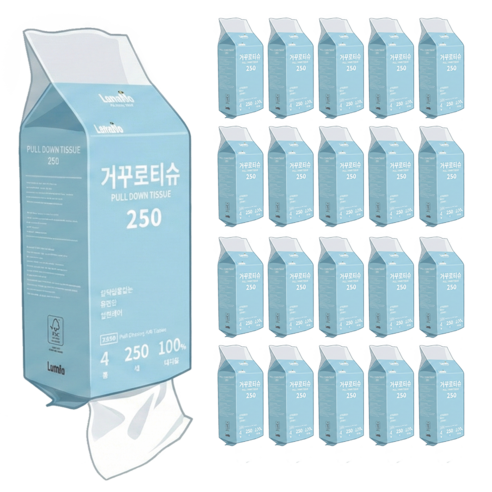 루넬 거꾸로 티슈 4겹 도톰한 먼지없는 아래로 뽑아쓰는 벽걸이형 대나무 ... 솔직 후기 | 실사용자 리뷰 분석 - 상품 이미지 1
