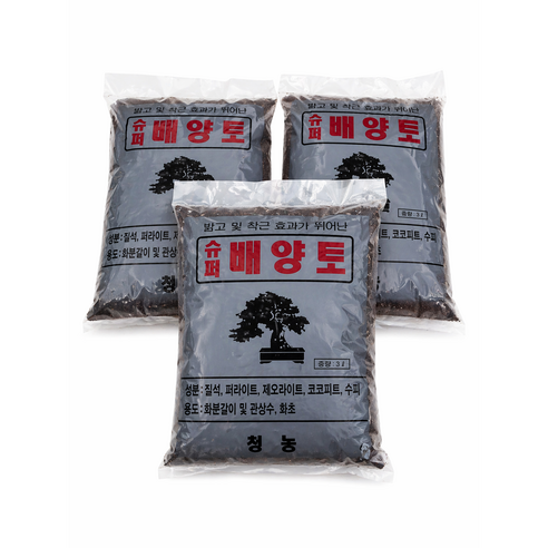 배양토 분갈이 텃밭 화분갈이 원예 흙 3L 3p, 3개