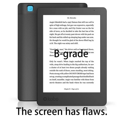 전자책 리더기 6인치 E-ink 16GB KOBO, 1개, 16G 화면에 결함이 있습니다, 전자책 리더만