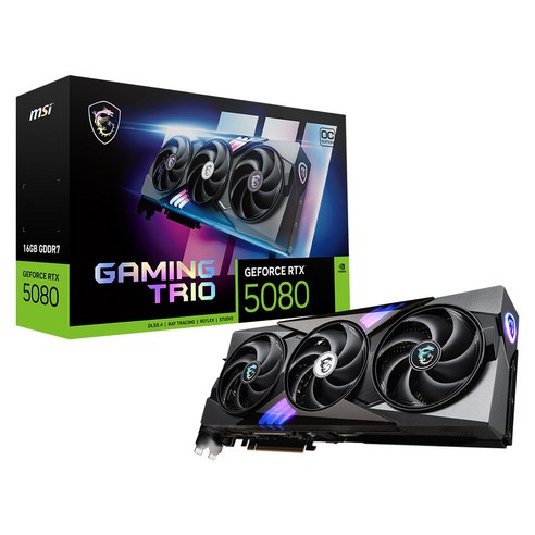 MSI 지포스 RTX 5080 게이밍 트리오 OC D7 16GB 트라이프로져4