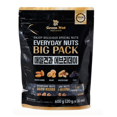매일견과 에브리데이 빅팩 (20g*30봉), 1개, 600g