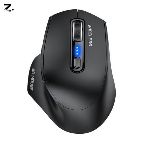 Zoovit type-c+USB 무선 블루투스 게이밍 마우스, 블랙, M200