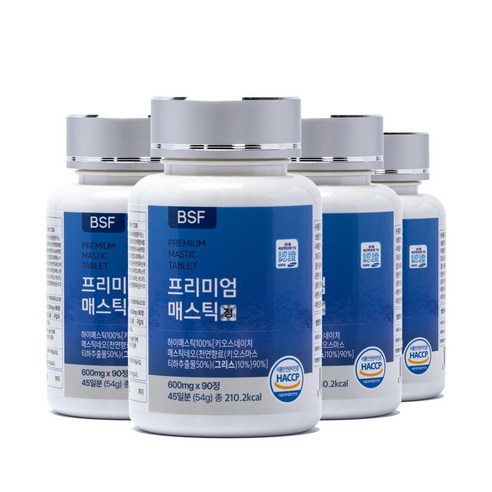 BSF 프리미엄 매스틱정 HACCP 인증 600mg x 90정 54g, 1개 이미지 4
