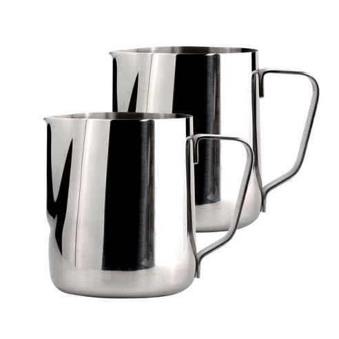 카페 바리스타 스텐 우유 스팀피쳐 600ml 2개입 세트 라떼아트 스팀 밀크저그, 2개, 단일