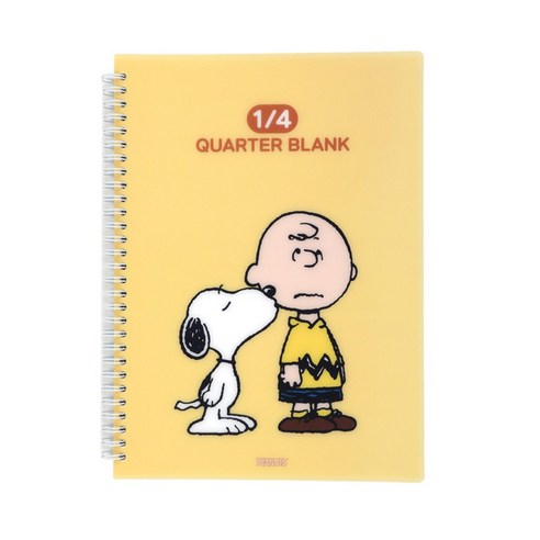스누피 4분할 pp 연습장 (3 option), 옐로
