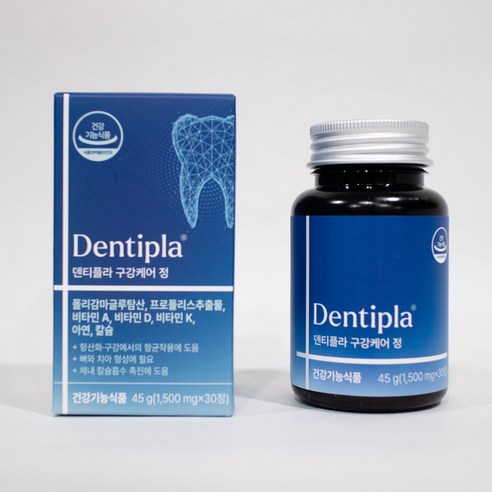덴티플라 구강케어정 구강영양제 프로폴리스, 30정, 1세트