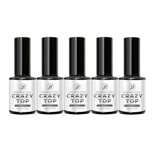 TIARA 논와이프 크레이지 오버레이 탑젤, 소프트, 14ml, 5개