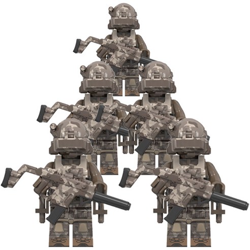 밀리터리 솔져 시리즈 7. 러시아 SSO(특수작전군) 군인/경찰/특수부대/ARMY 호환블록 브릭미니피규어 취미/수집/장식/컬렉션용 커스텀 블록피겨, 0701. 러시아 SSO(특수작전군) (x5개), 1개