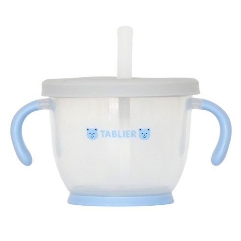 따블리에 유아용 이지 자기주도 양손 빨대컵 BPA FREE, 150ml, 1개, 블루