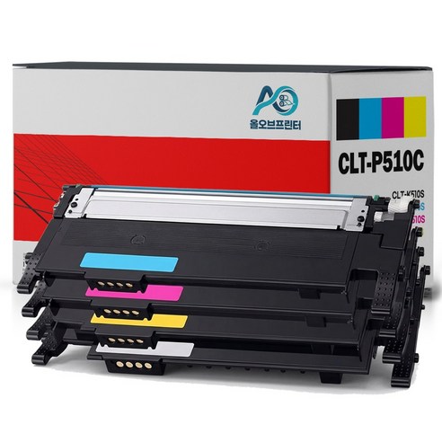 삼성 CLT-K510S SL-C513W SL-C563W SL-C563FW SL-C513 SL-C510 호환 재생토너, 1개, 검정+파랑+빨강+노랑