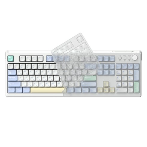 한성컴퓨터 OfficeMaster 3모드 유무선 저소음 멤브레인 키보드, 머랭, GK104, 제조사축