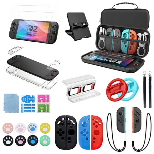 아스토 닌텐도 스위치 2 악세서리 올인원 키트 (수납가방 케이스 강화필름... 개봉기 | 실사용 후기 - 상품 이미지 1