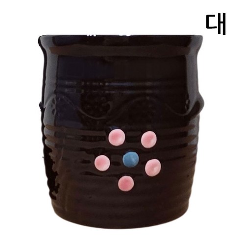 비시몬 물빠짐 도자기 수저통 항아리 수저 꽂이 보관통, 1개, (대)단일색상