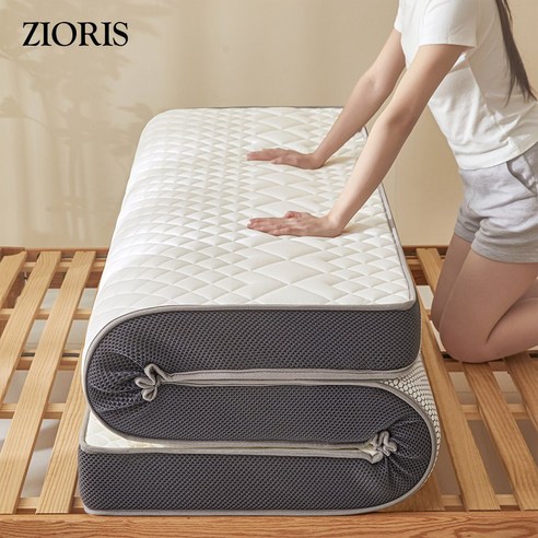 지오리스 꿀딥슬립 푹신한 접이식 바닥 및 침대용 25D 라텍스 메모리폼 매트리스 후기 분석 - 복원력 테스트