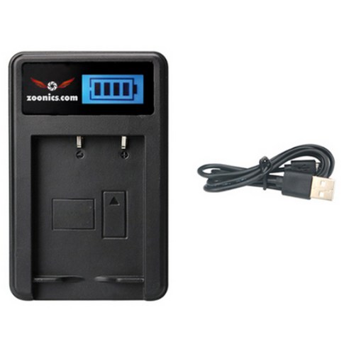 주닉스 카메라 배터리 5핀 USB 충전기 소니 캐논 니콘 호환 충전 NP-11L, 1개, NP-11L 충전기
