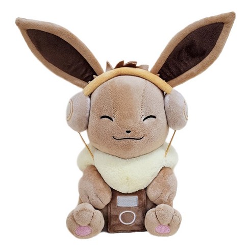 포켓몬 헤드셋 이브이 중형 인형 캐릭터 애착, 혼합, 1개, 25cm