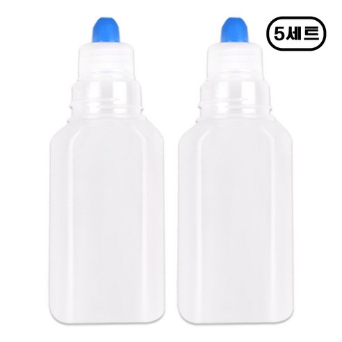 해호 투약병 PP재질 반투명 짧은마개 100CC 투약병, 5개, 2p