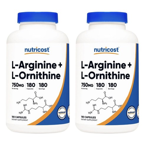 뉴트리코스트 L-아르기닌 + L-오르니틴 750mg 캡슐 180정, 2개 맛있게 먹은 솔직 후기 - 상품 이미지 1