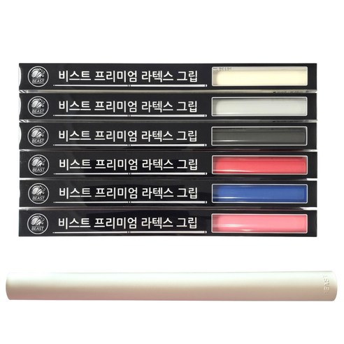 비스트 프리미엄 라텍스 당구 그립, 화이트, 1개