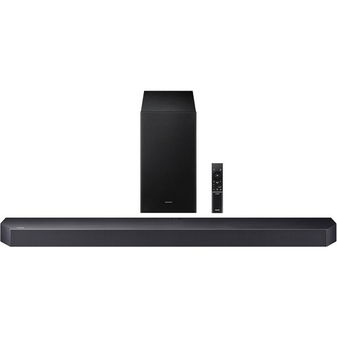 삼성 Q 시리즈 사운드바 HW-Q600F 3.1.2ch 무선 서브우퍼 돌비 애트모스DTS 가상:X Q-심포니 스페이스핏 사운드 프로 어댑티브 게임 모드 블루투스 2025 모델, 검정, HW-Q600F-Soundbar w/SWA-9500s