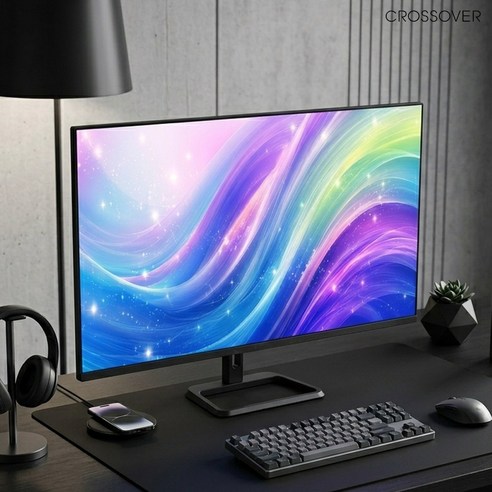 크로스오버 32QV9 WQHD USB-C 블랙 81cm 100Hz 고화질 사무용 게이밍 컴퓨터 모니터 무결점, 32QV9 블랙 무결점