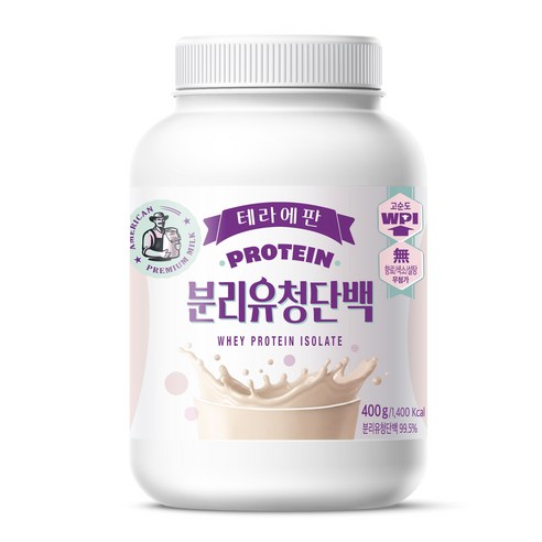 테라에판 분리유청단백 프로틴 파우더 WPI 무첨가, 1개, 400g