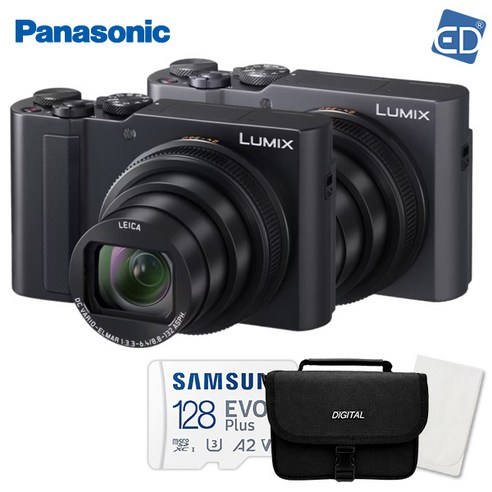 [파나소닉] 루믹스 DC-TZ300 15배 광학 줌 4K +128GB+가방+포켓융 /ED, DC-TZ300 패키지 블랙