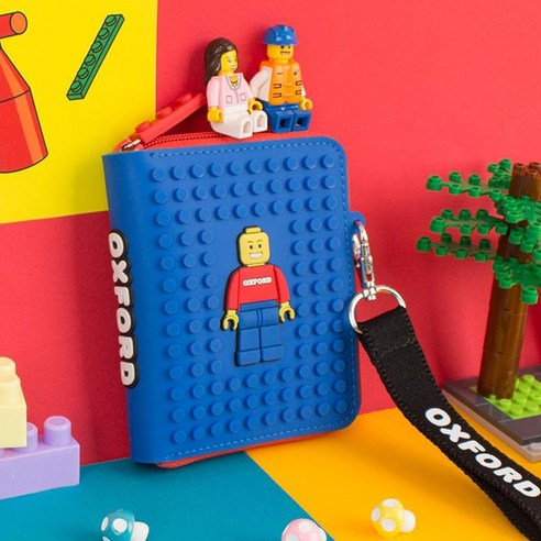 옥스포드 스트랩 지갑 안심 지퍼형 남아 지갑