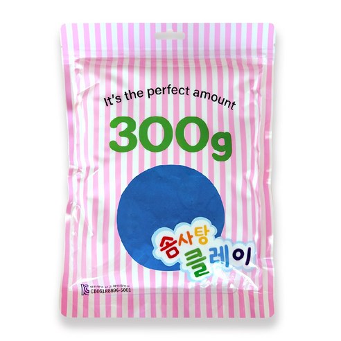 KC인증 솜사탕클레이, 1개, 300g, 파랑